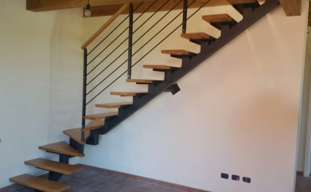 Scala autoportante con parapetto